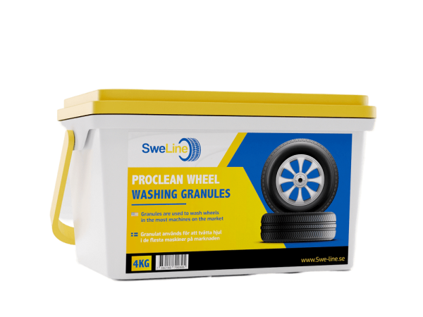 ProClean hjultvätt granulat, 4 kg behållare.